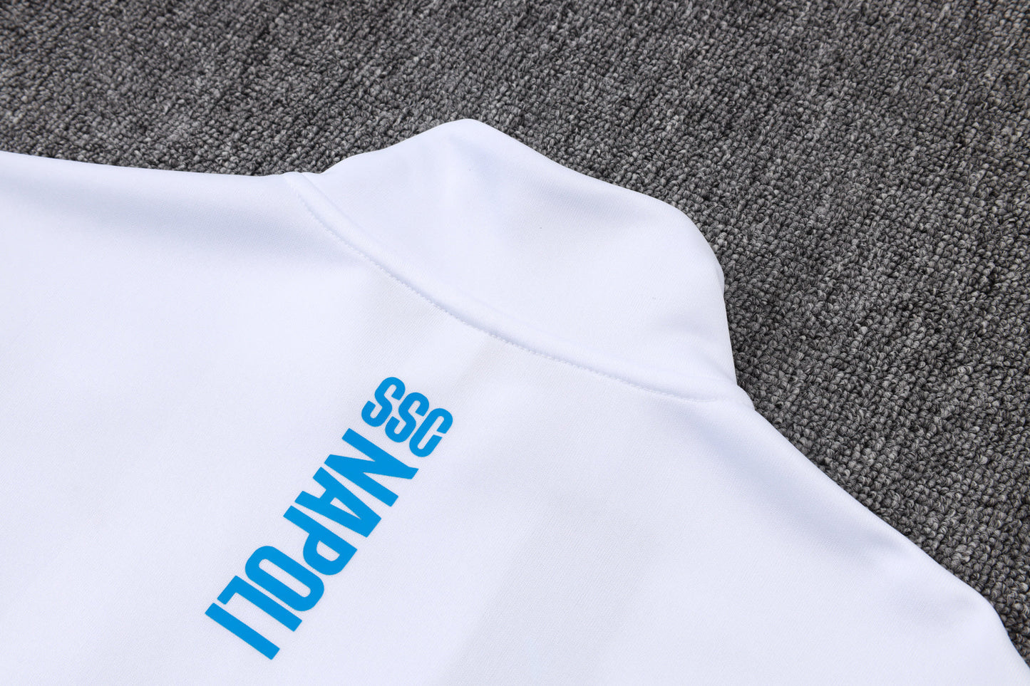 Neapel Trainingsanzug Weiß/Blau Full-Zip 25/26