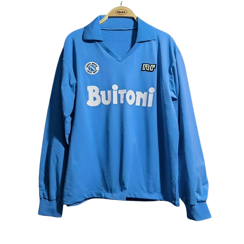 Napoli Home Jersey 86/87 Retro Long Sleeve