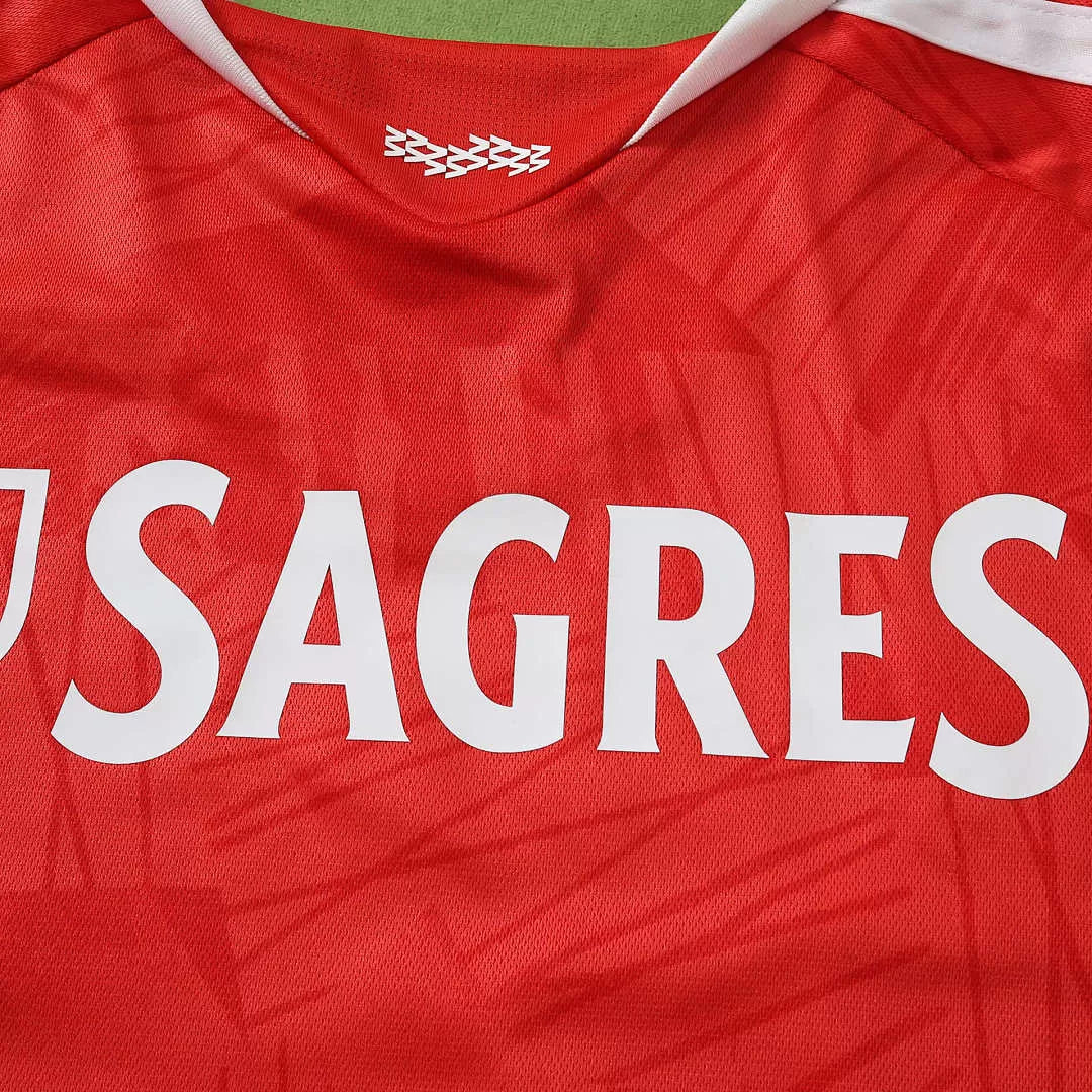 Maglia Benfica Home Manica Lunga 26/27 Uomo Rosso | Maglia da Calcio - CalcioVivo