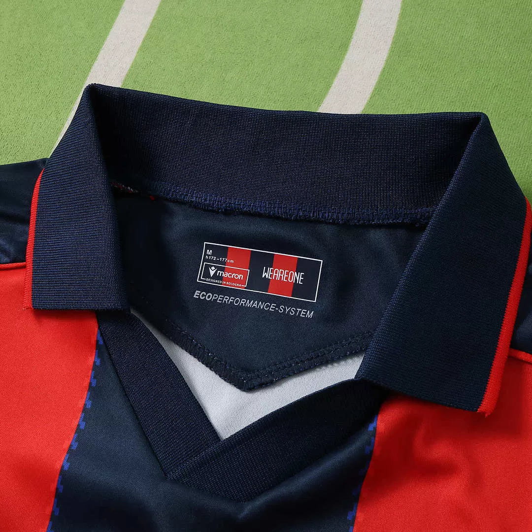 Maglia Bologna Home 26/27 Uomo Rosso e Blu Navy | Maglia da Calcio