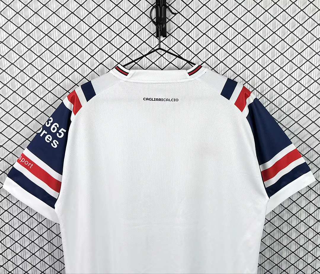 Maglia Cagliari Away 26/27 Uomo Bianco | Maglia da Calcio - CalcioVivo