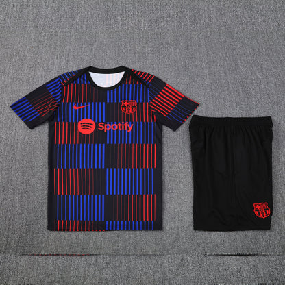 Kit Shirt + Shorts Barcelona Red/Blue/Black Training 25/26