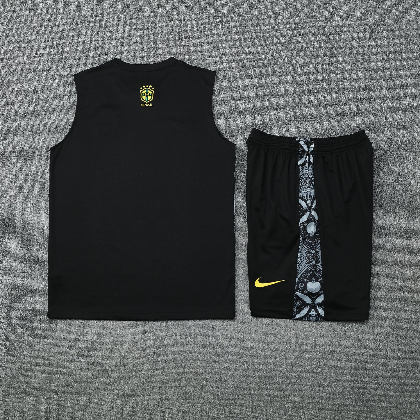 Kit Tank Top + Shorts Brazil Christ the Redeemer Gray Training 25/26