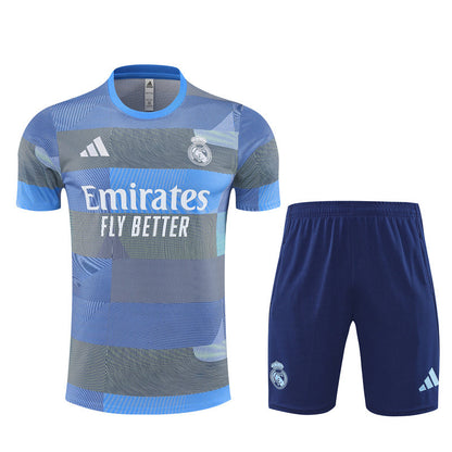Kit Shirt + Shorts Real Madrid Grey/Blue Training 25/26