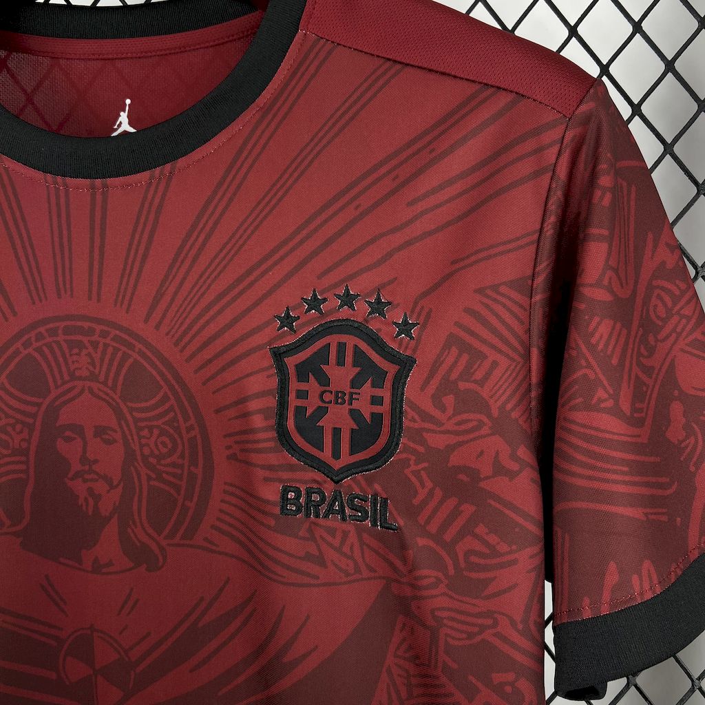 Brazil 2025-26 Jordan Maroon Special Edition Jersey
