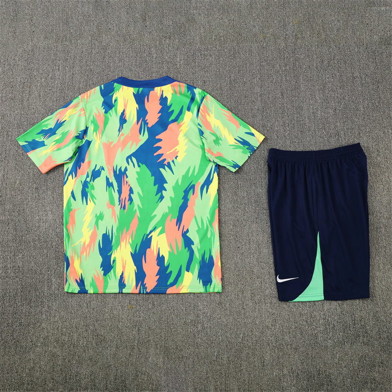 Kit Shirt + Shorts Brazil Colorful 25/26