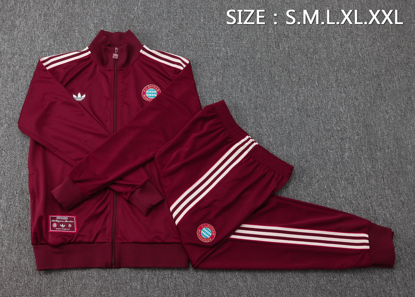 Bayern Munich Red Tracksuit Full-Zip 25/26