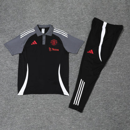 Kit Polo + Pants Manchester United Black 25/26