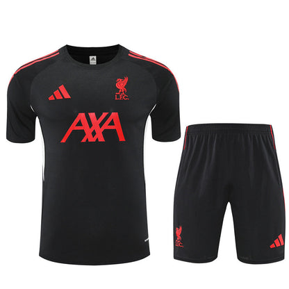 Kit Shirt + Shorts Liverpool Black/Red 25/26