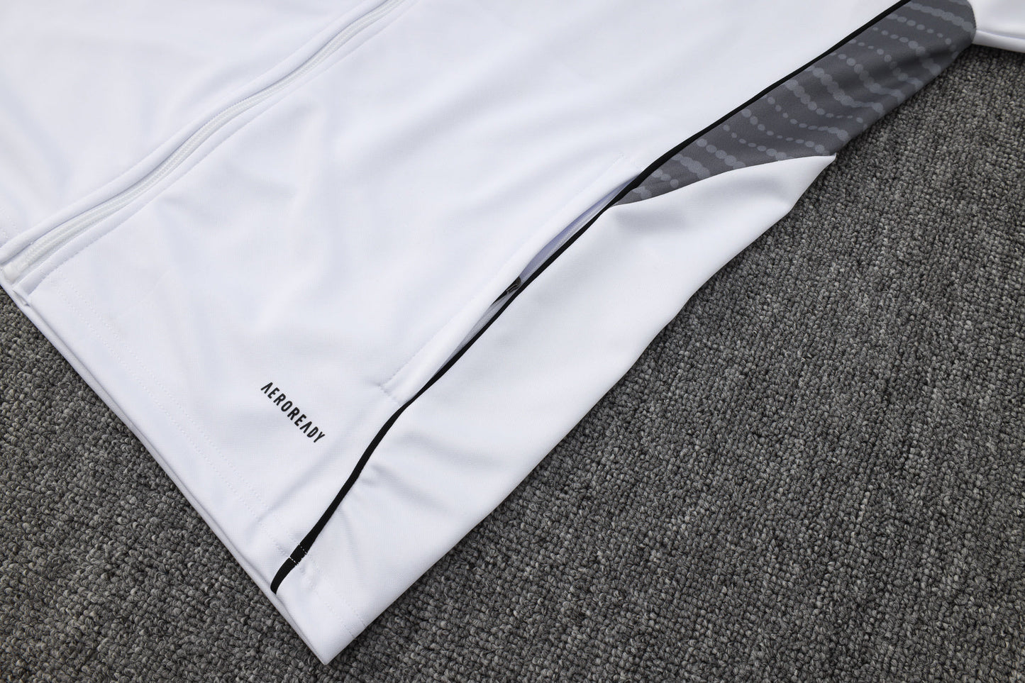 Real Madrid White Tracksuit Full-Zip 25/26