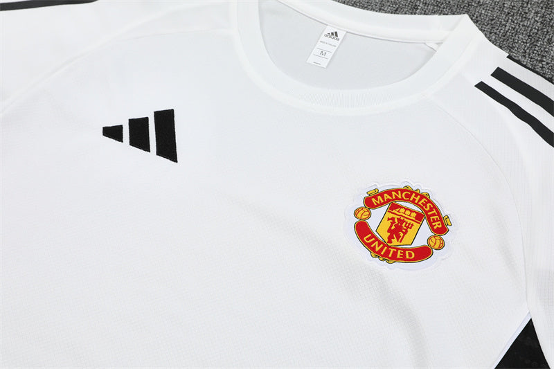 Kit Shirt + Shorts Manchester United White/Black Training 25/26