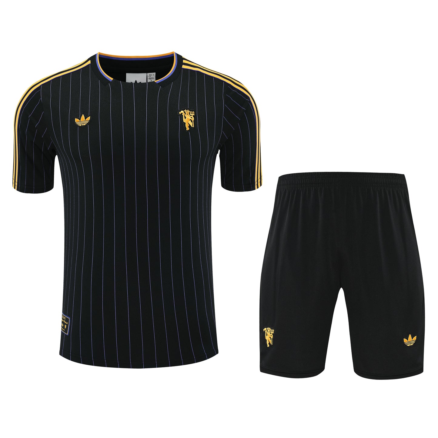 Kit Shirt + Shorts Manchester United Black/Gold 25/26