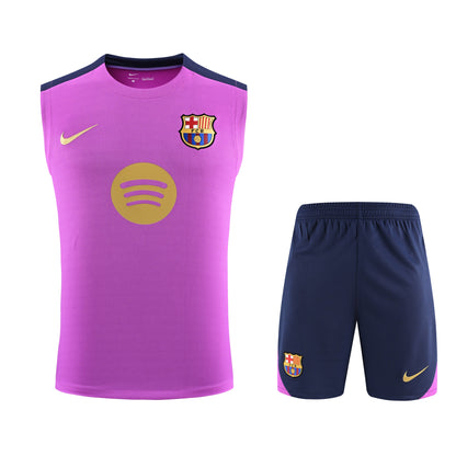 Kit Tank Top + Shorts Barcelona Purple Training 25/26