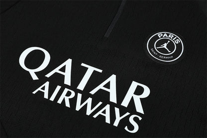 Paris Black Tracksuit Half-Zip 25/26 - CalcioVivo