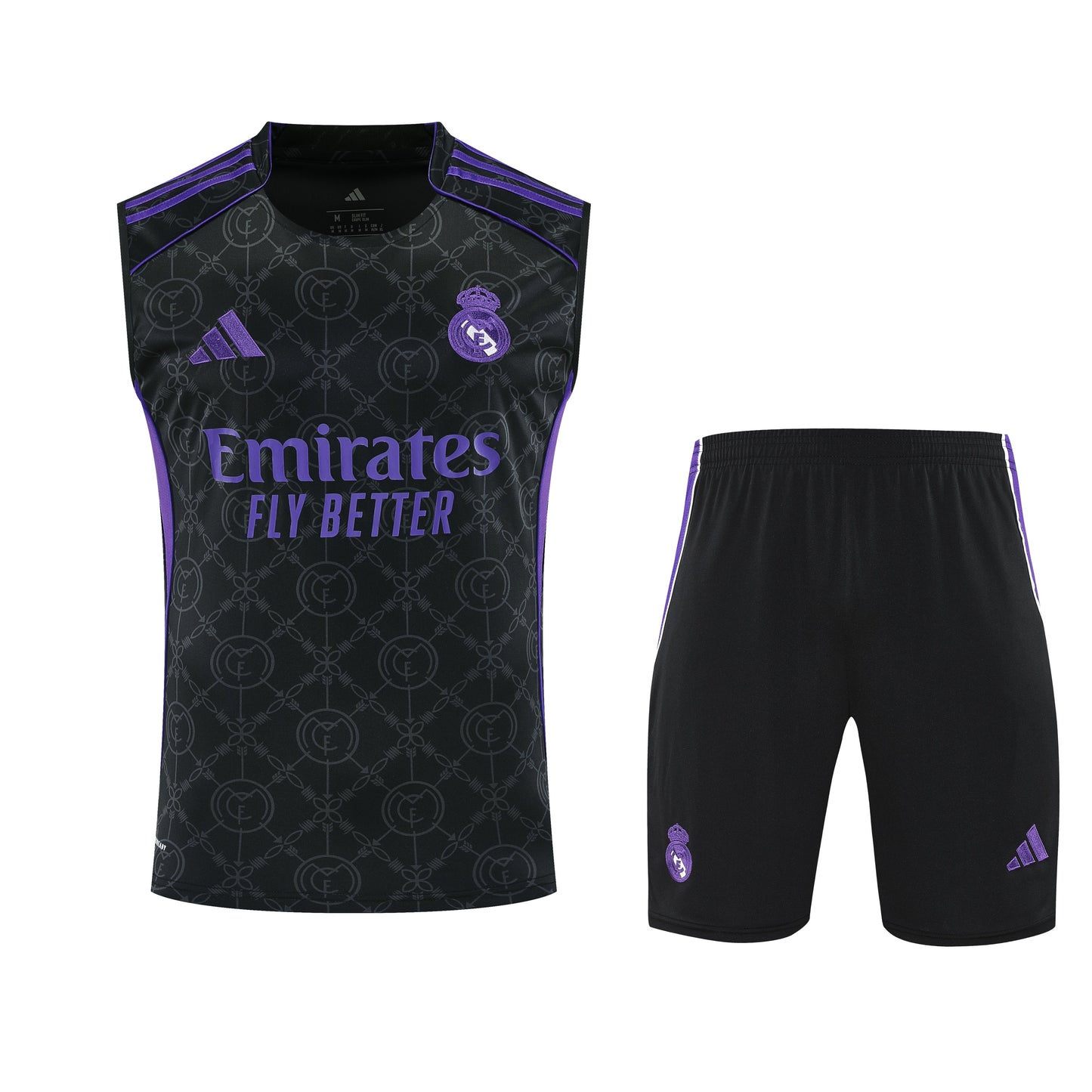 Kit Tank Top + Shorts Real Madrid Black/Purple 25/26