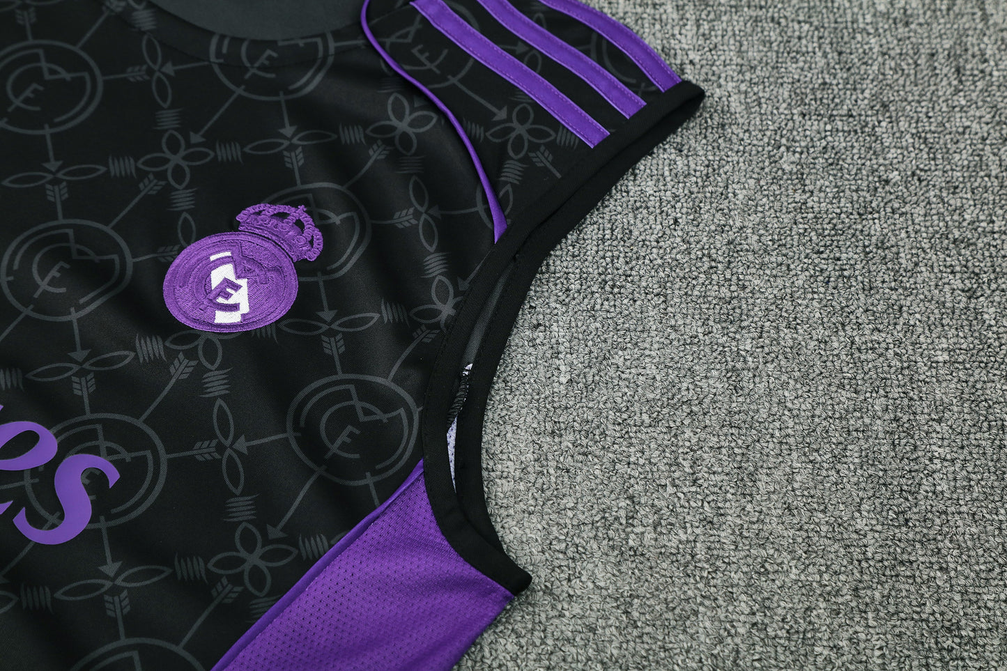 Kit Tank Top + Shorts Real Madrid Black/Purple 25/26