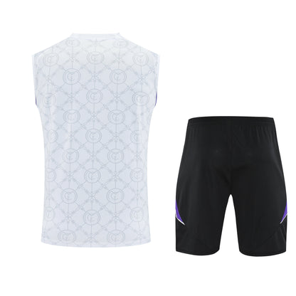 Kit Tank Top + Shorts Real Madrid White/Black/Purple 25/26