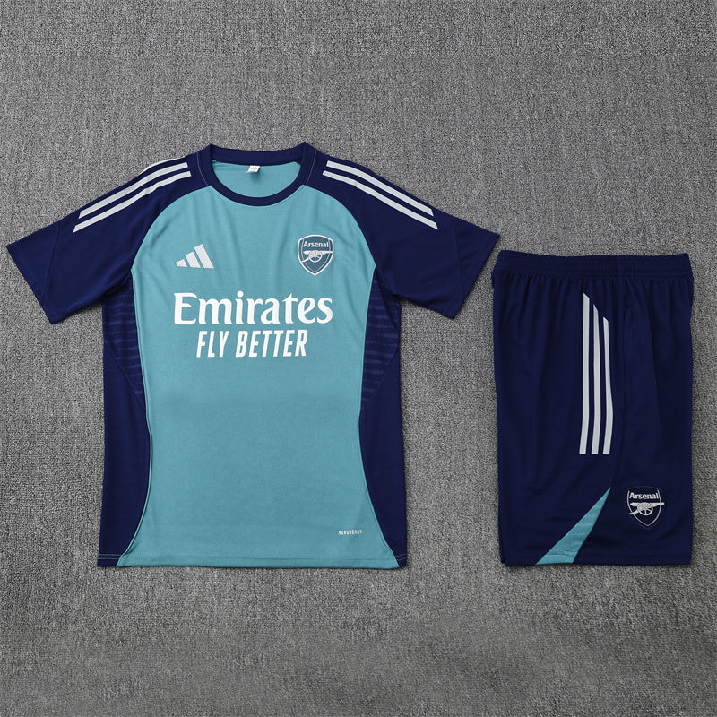 Arsenal Cyan/Blue Training Shirt + Shorts Kit 25/26