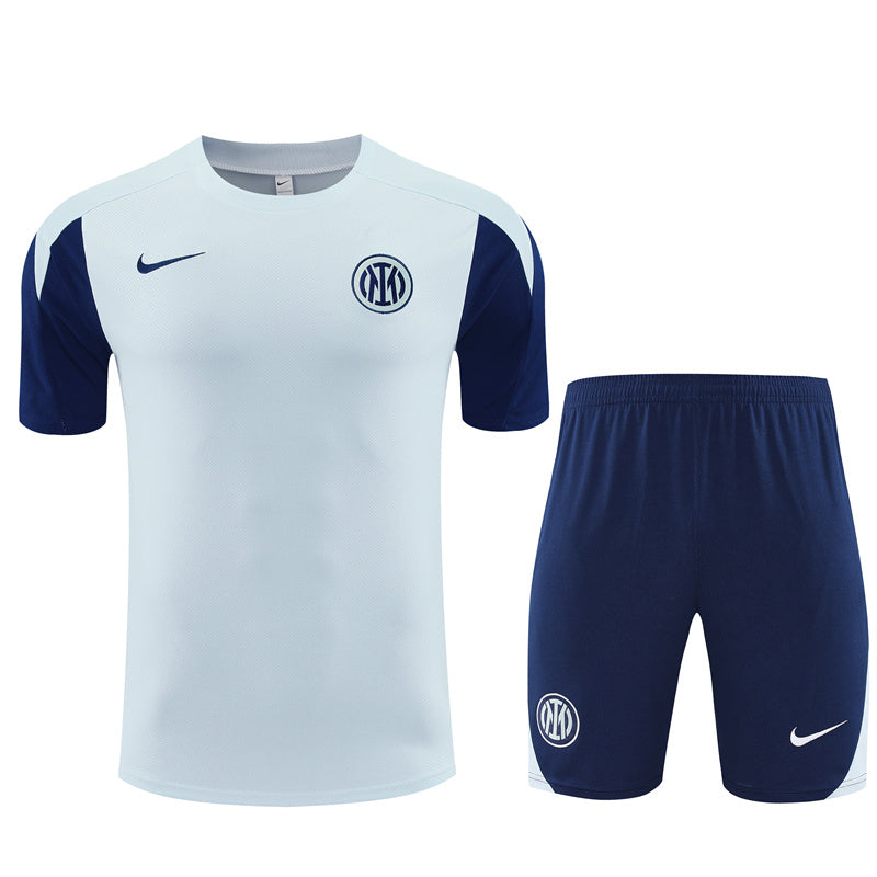 Kit Shirt + Shorts Inter Milan White/Blue Training 25/26
