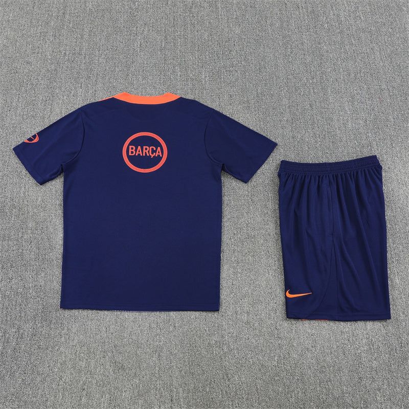 Kit Shirt + Shorts Barcelona Blue/Orange 25/26