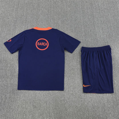 Kit Shirt + Shorts Barcelona Blue/Orange 25/26