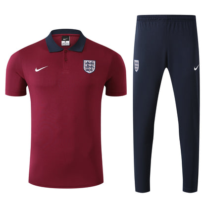 Kit Polo + Pants England Red/Dark Blue 25/26