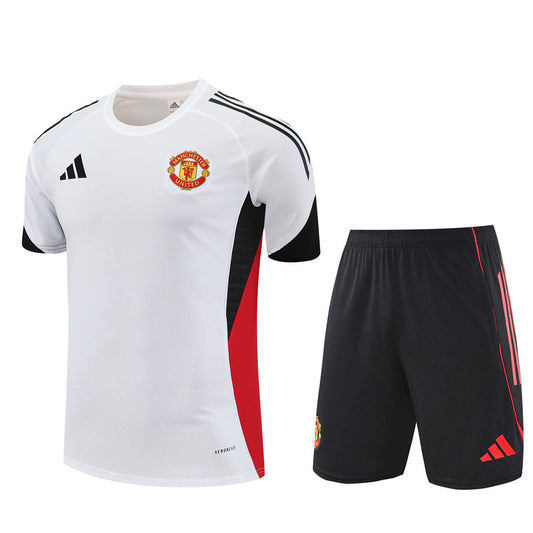 Kit Shirt + Shorts Manchester United White/Black Training 25/26