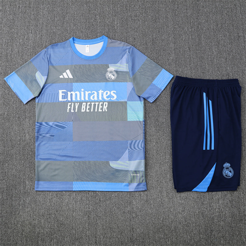Kit Shirt + Shorts Real Madrid Grey/Blue Training 25/26