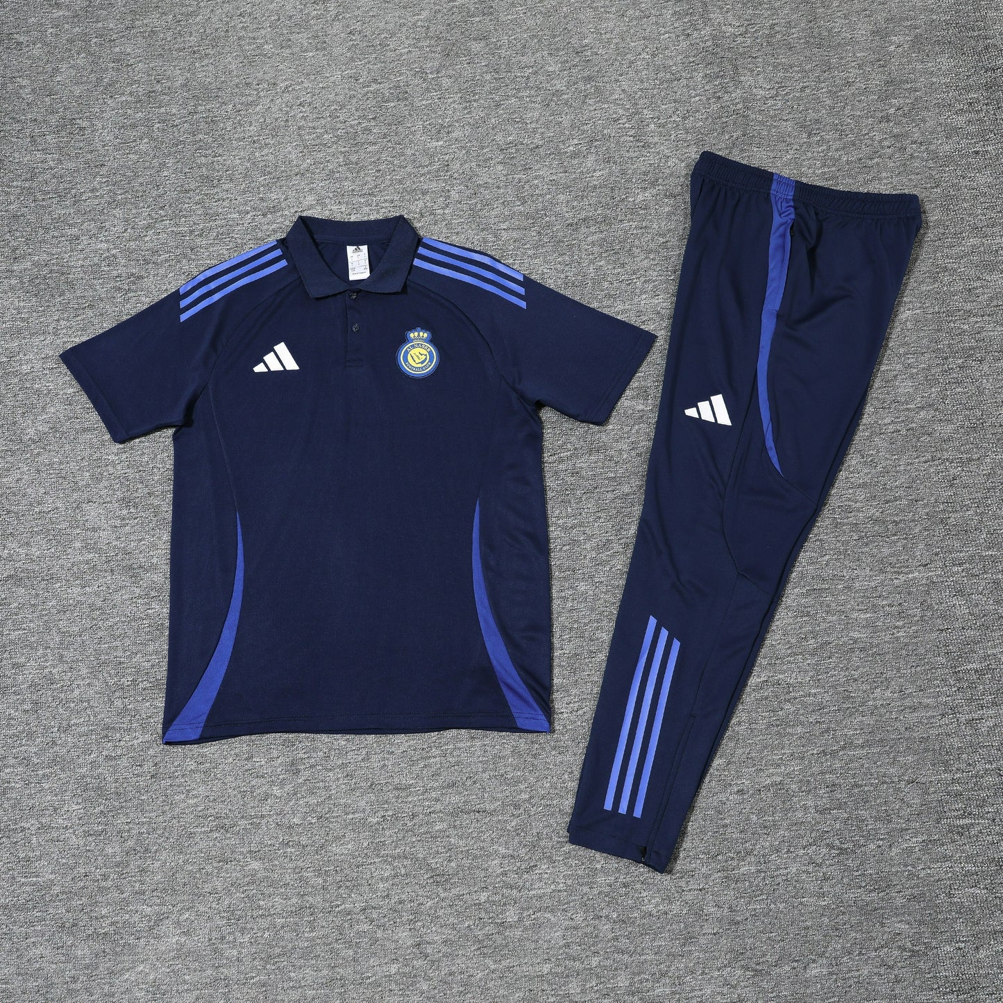 Al-Nassr Dark Blue Polo + Pants Kit 25/26
