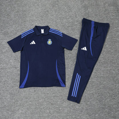 Al-Nassr Dark Blue Polo + Pants Kit 25/26