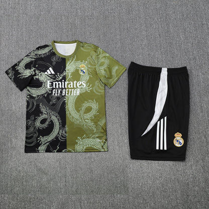 Kit Shirt + Shorts Real Madrid Black/Green Training 25/26