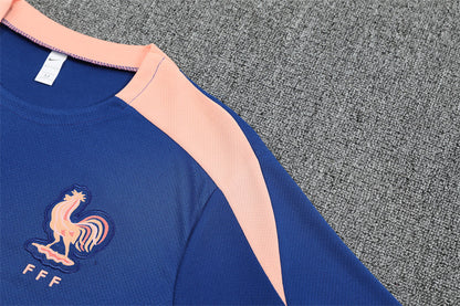 Kit Shirt + Shorts France Blue Training 25/26