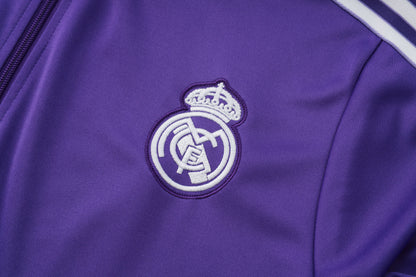 Real Madrid Purple Tracksuit Full-Zip 25/26