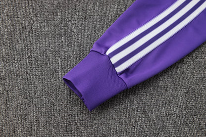 Real Madrid Purple Tracksuit Full-Zip 25/26