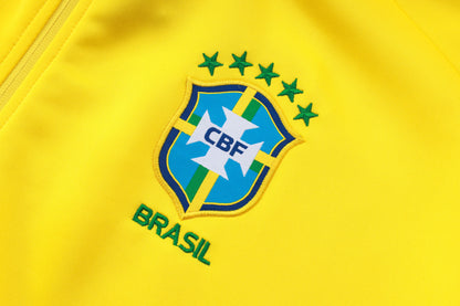 Brazil Yellow/Dark Blue Tracksuit Full-Zip 25/26