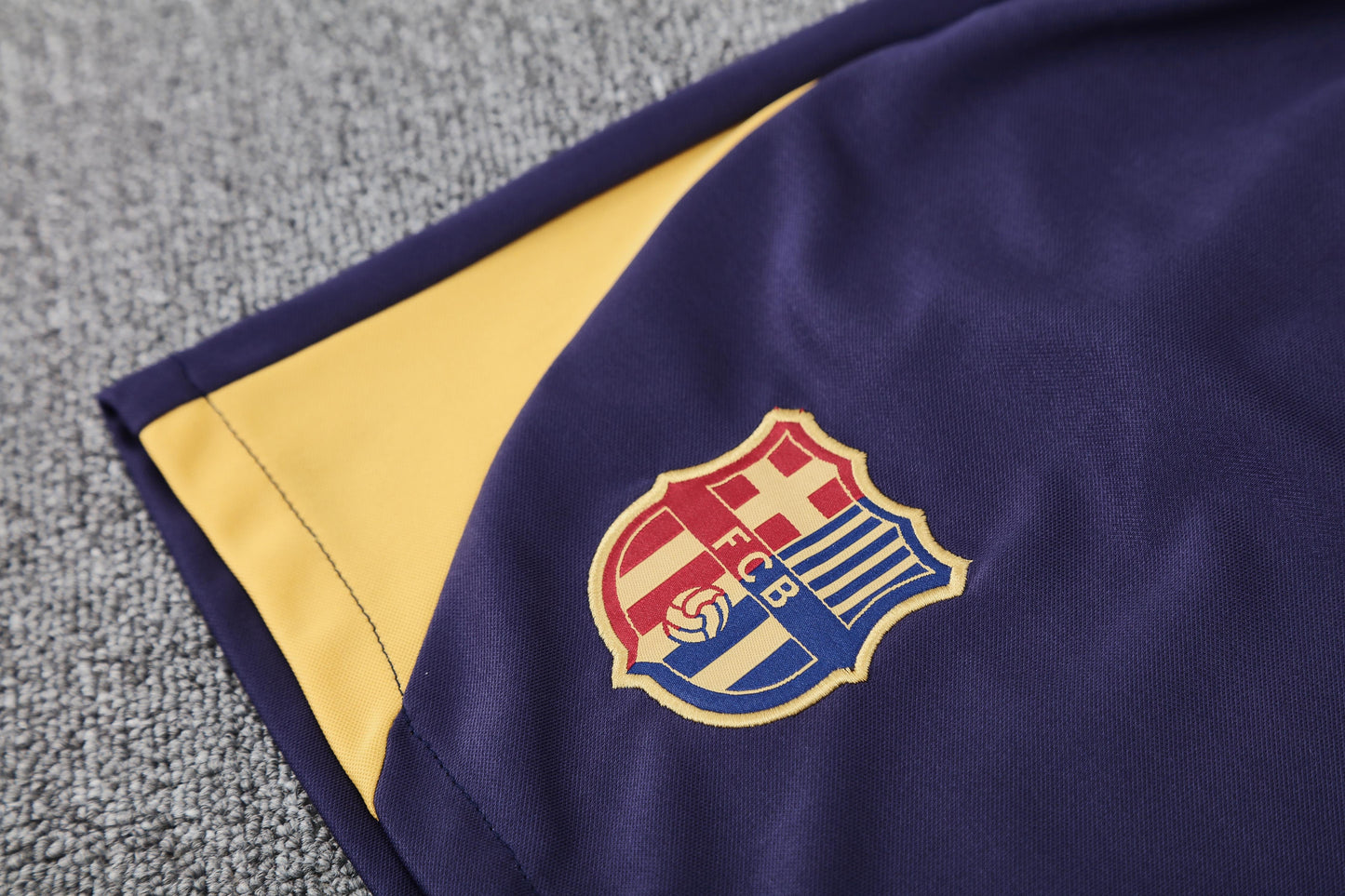Kit Shirt + Shorts Barcelona Dark Blue/Gold Training 25/26