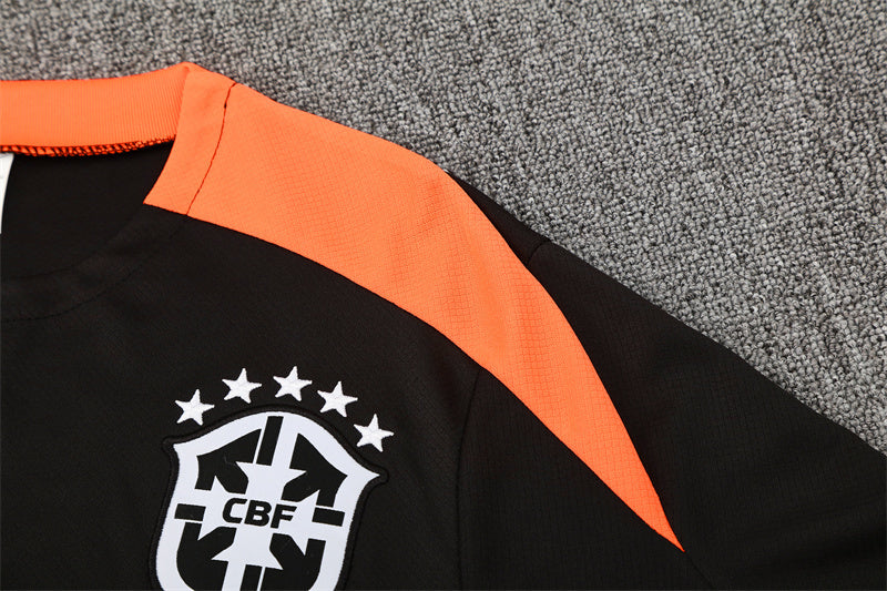 Kit Shirt + Shorts Brazil Black 25/26