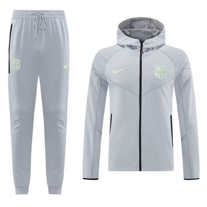 Barcelona Tech Fleece Hoodie Gray