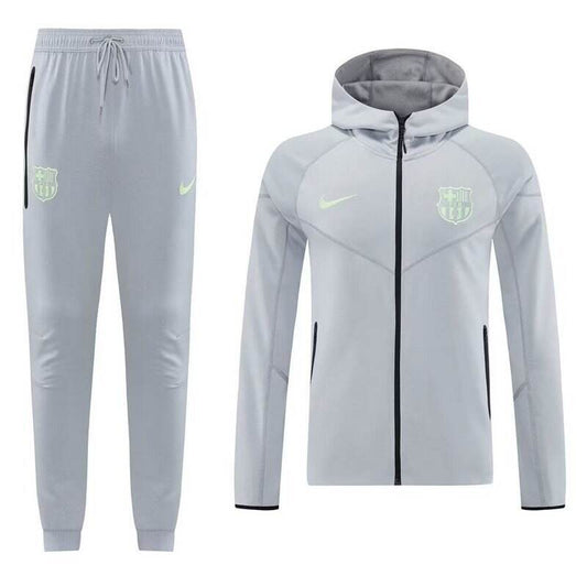 Barcelona Tech Fleece Hoodie Gray