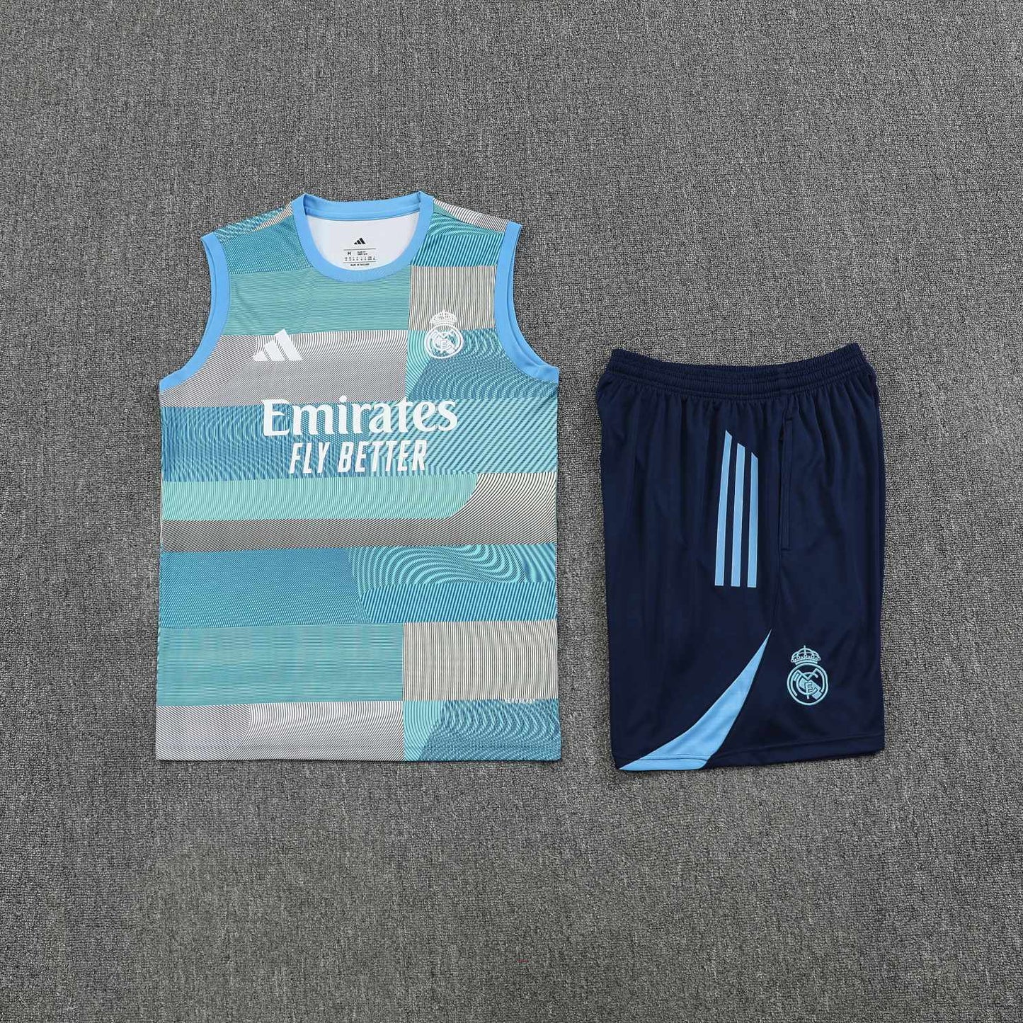 Kit Tank Top + Shorts Real Madrid Training Blue 25/26