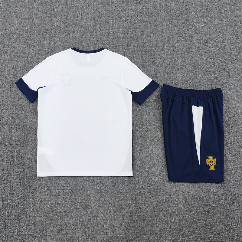 Kit Shirt + Shorts Portugal Blue/White Training 25/26
