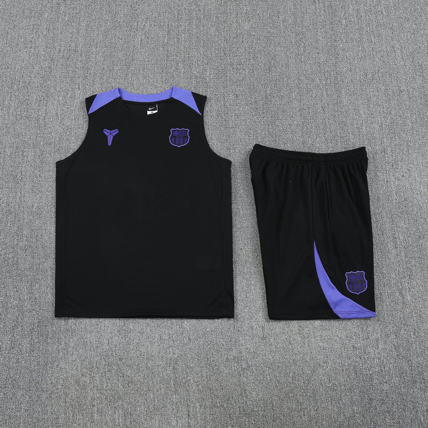 Kit Tank Top + Shorts Real Madrid Training Black/Purple 25/26