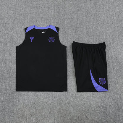 Kit Tank Top + Shorts Real Madrid Training Black/Purple 25/26