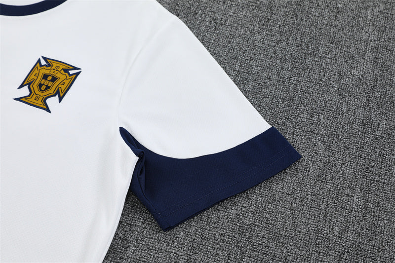 Kit Shirt + Shorts Portugal Blue/White Training 25/26