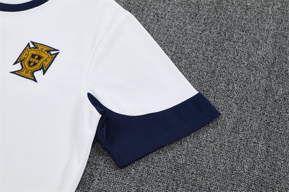 Kit Shirt + Shorts Portugal Blue/White Training 25/26