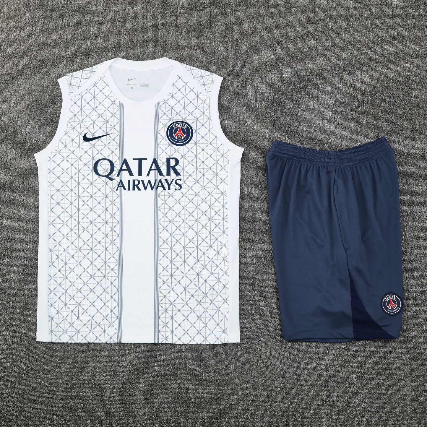 Kit Tank Top + Shorts PSG White/Blue 25/26