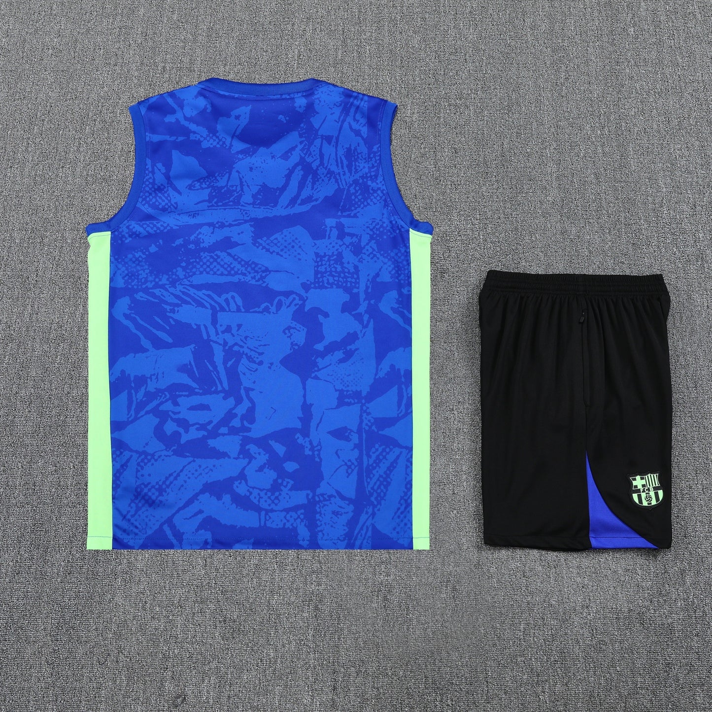 Kit Tank Top + Shorts Barcelona Blue/Black Training 25/26