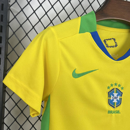 Brazil Home 2025 Kit Kids (Women's Team)