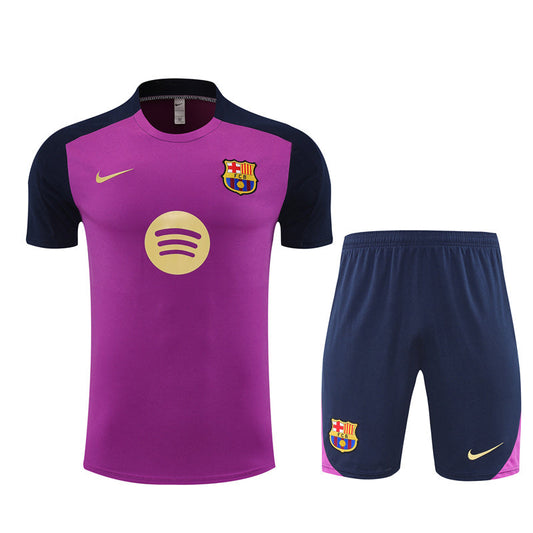 Kit Shirt + Shorts Barcelona Magenta/Dark Blue Training 25/26