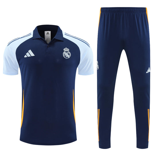Polo Kit + Pants Real Madrid Blue 25/26